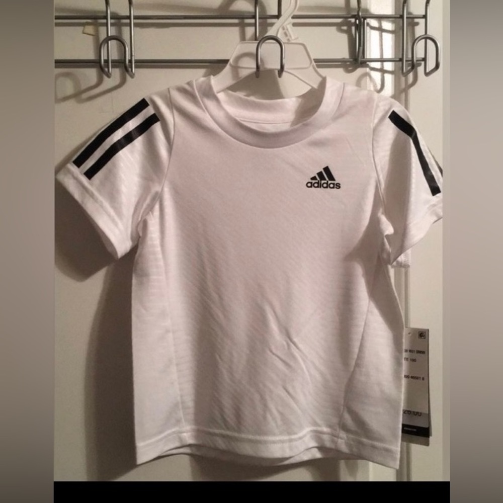 Adidas Boy’s Active Fit Polo White Size 2T NWT